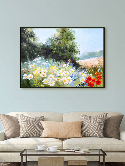 

ARTSPACE Blue Floral Painting Wall Art