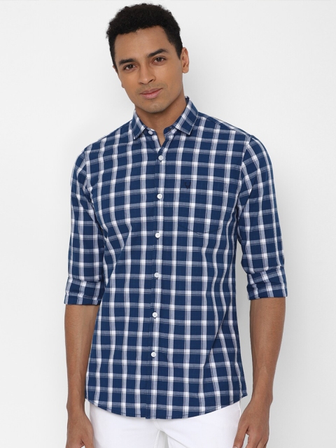 

Allen Solly Sport Men Blue Checked Casual Shirt