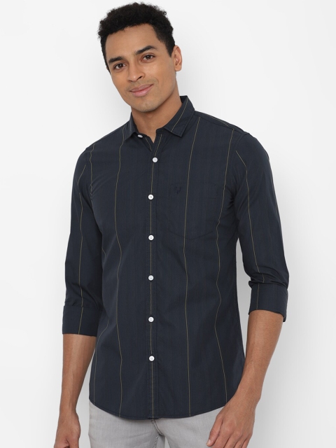 

Allen Solly Sport Men Navy Blue Striped Casual Shirt