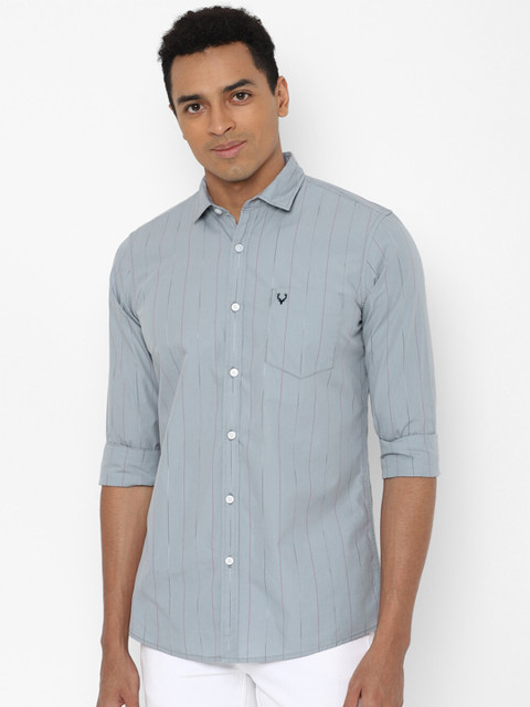 

Allen Solly Sport Men Blue Striped Casual Shirt