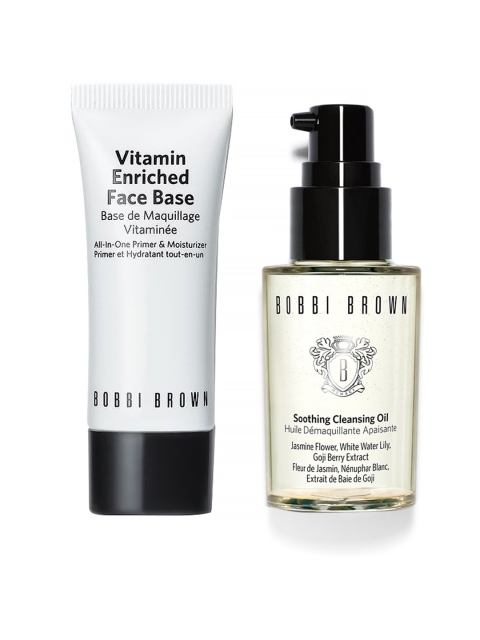 

Bobbi Brown Set of Mini Soothing Cleansing Oil & Vitamin Face Base, White