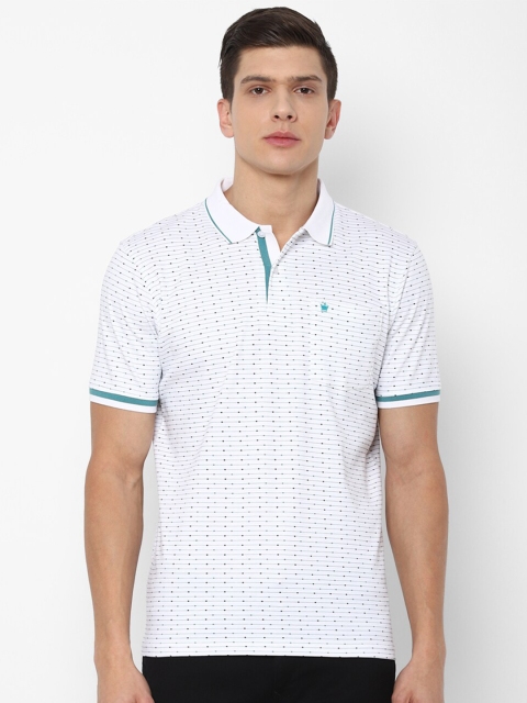 

Louis Philippe Men White Polo Collar T-shirt