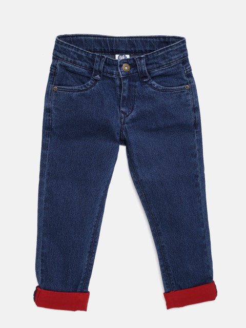 

YK Boys Blue Regular Fit Mid-Rise Clean Look Jeans