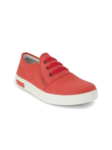 

Walkfree Women Coral Textured Slip-On Sneakers