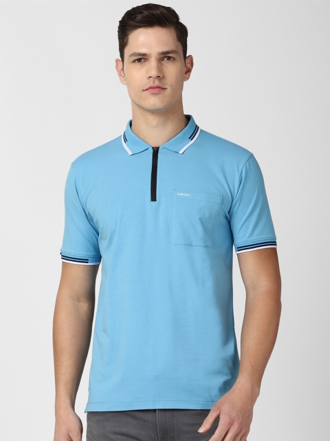 

Van Heusen Men Blue Polo Collar T-shirt
