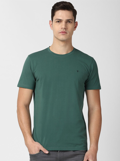 

Van Heusen Sport Men Green Pure Cotton T-shirt