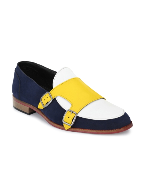 

KLEAT Men Multicoloured Colourblocked Loafers, Multi