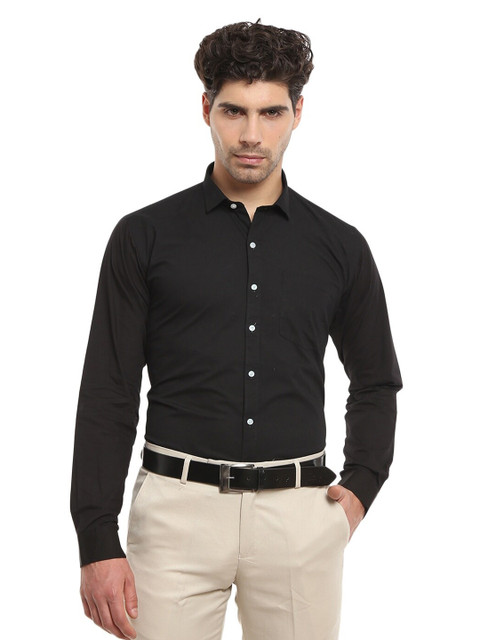 

V-Mart Men Black Standard Formal Shirt