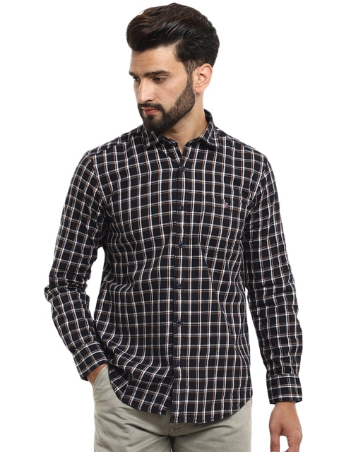 

V-Mart Grey Melange Standard Checked Casual Shirt