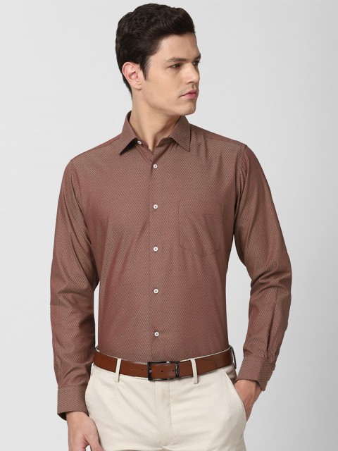 

Van Heusen Men Brown Formal Shirt
