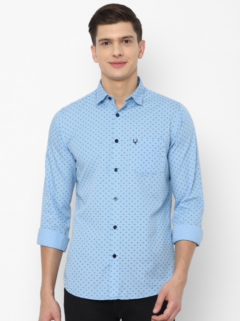 

Allen Solly Men Blue Slim Fit Printed Casual Shirt