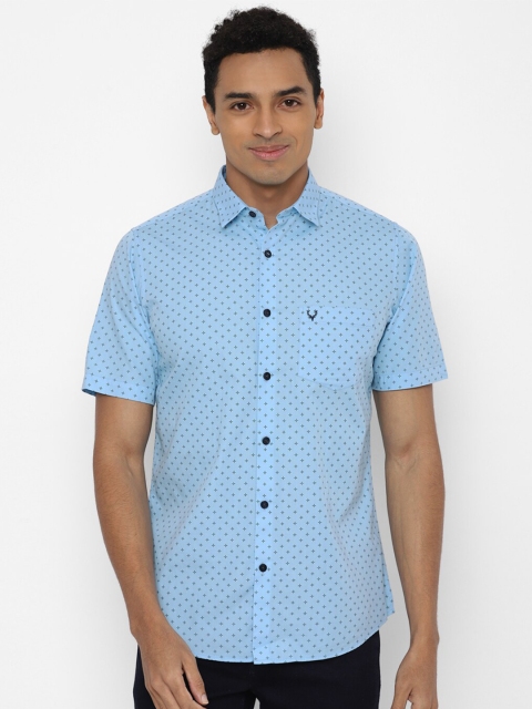 

Allen Solly Men Blue Slim Fit Printed Casual Shirt