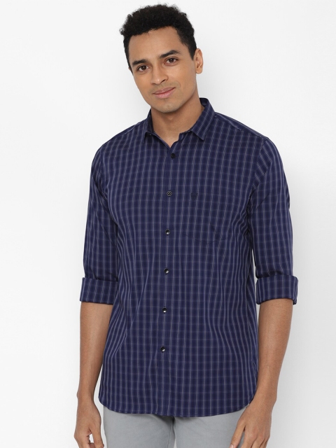 

Allen Solly Men Navy Blue Slim Fit Buffalo Checks Checked Casual Shirt