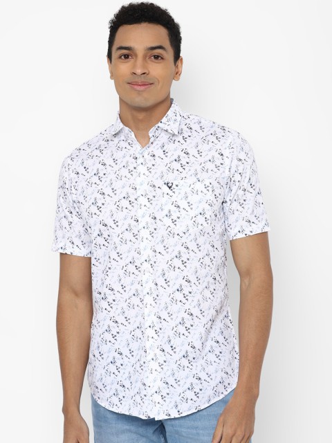 

Allen Solly Men White Slim Fit Printed Casual Shirt
