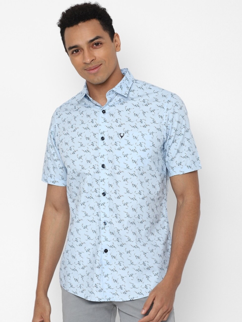 

Allen Solly Men Blue Slim Fit Printed Casual Shirt