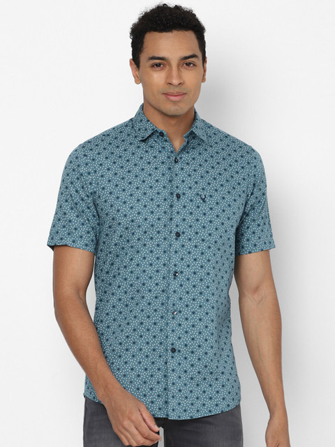 

Allen Solly Men Blue Slim Fit Floral Printed Casual Shirt