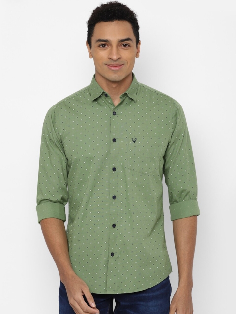 

Allen Solly Men Green Slim Fit Printed Casual Shirt