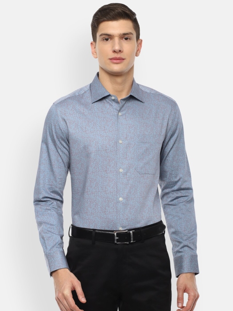 

Louis Philippe Men Blue Floral Printed Formal Shirt