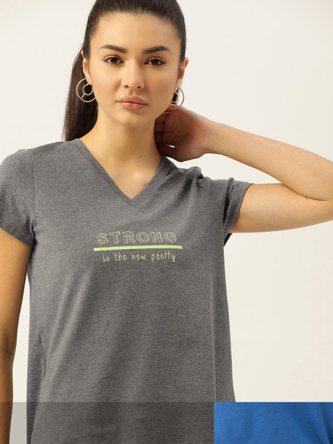 

DressBerry Women Pack of 2 T-shirts, Charcoal