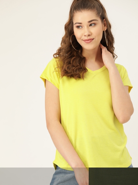 

DressBerry Women Pack of 2 T-shirts, Olive
