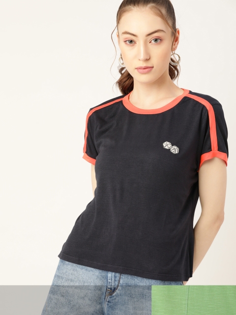 

DressBerry Women Pack of 2 T-shirts, Navy blue