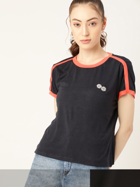 

DressBerry Women Pack of 2 T-shirts, Navy blue
