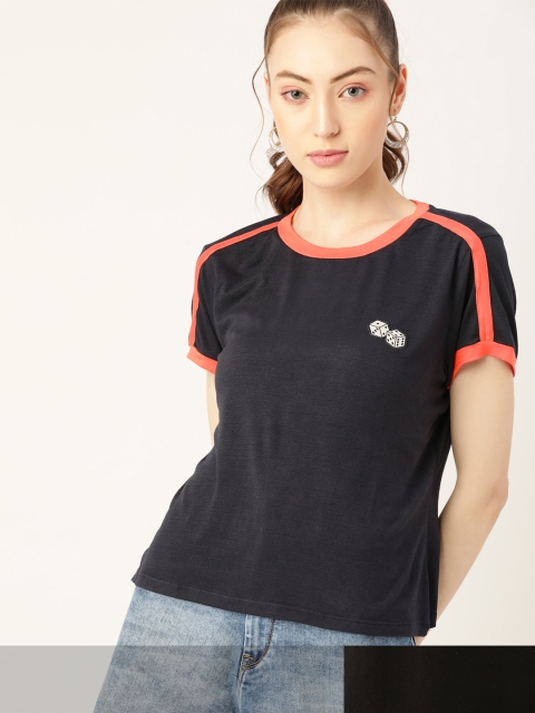 

DressBerry Women Pack of 2 T-shirts, Navy blue