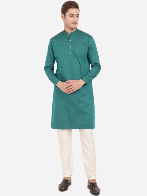

Modi Kurta Men Green Thread Work Kurtas