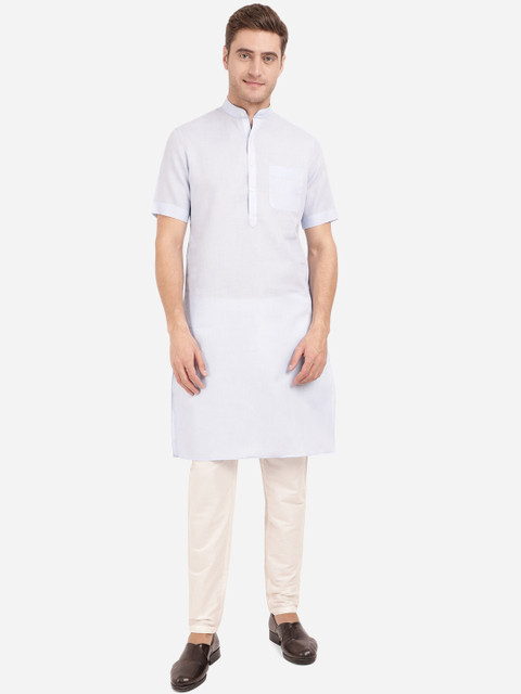 

Modi Kurta Men Blue Cotton Regular Fit Kurta