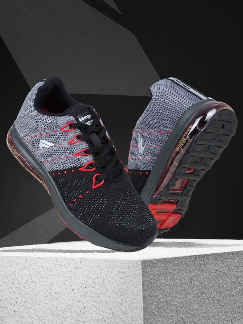 

Champs Men Black Mesh Running Non-Marking Shoes