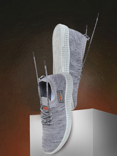 

Champs Men Grey Mesh Running Non-Marking Shoes