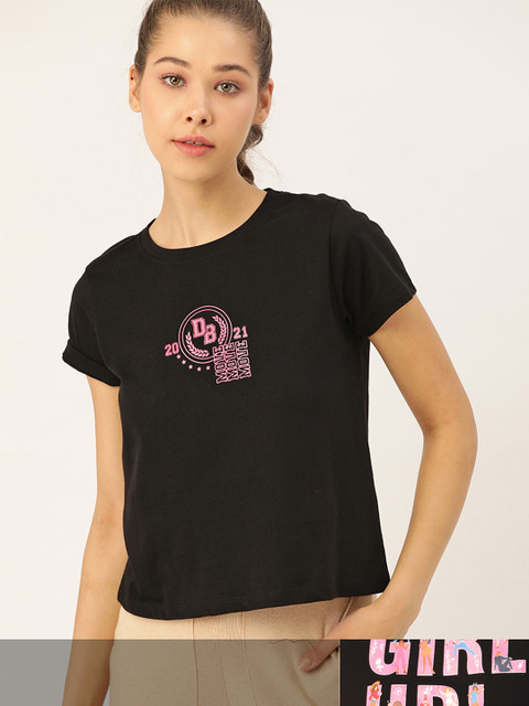 

DressBerry Women Pack of 2 T-shirts, Black