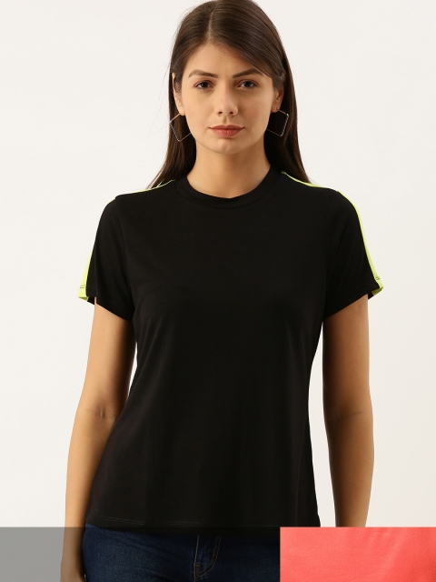

DressBerry Women Pack of 2 T-shirts, Black