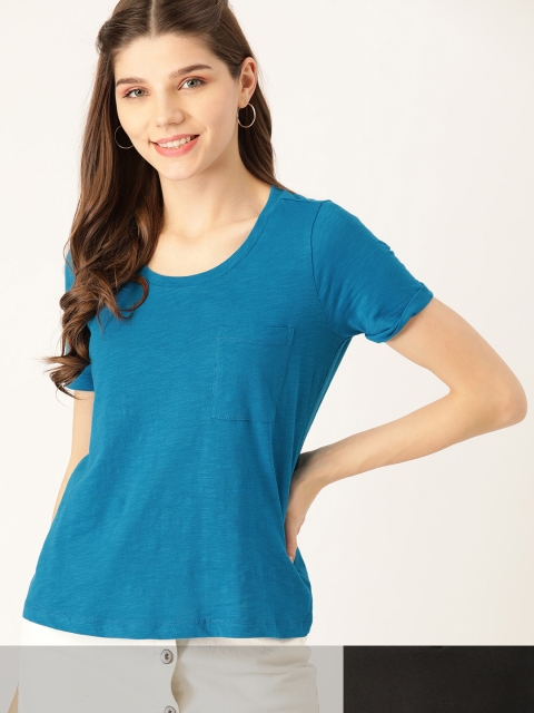 

DressBerry Women Pack of 2 T-shirts, Teal