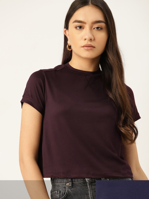 

DressBerry Women Pack of 2 T-shirts, Burgundy
