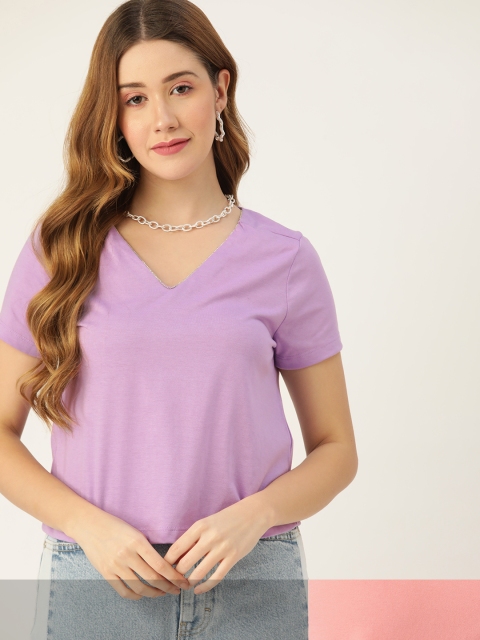 

DressBerry Women Pack of 2 T-shirts, Lavender