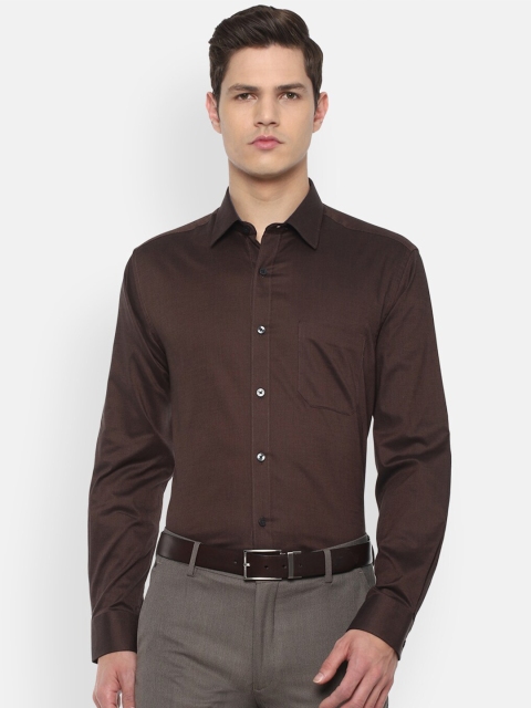 

Louis Philippe Men Brown Slim Fit Formal Shirt