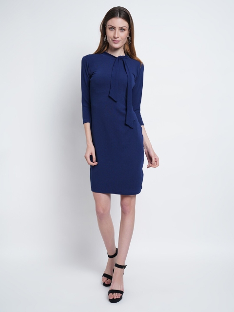 

WESTCLO Blue Sheath Dress
