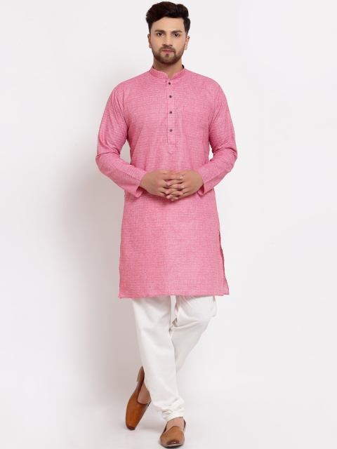 

MOHANLAL SONS Men Pink Kurta with Churidar