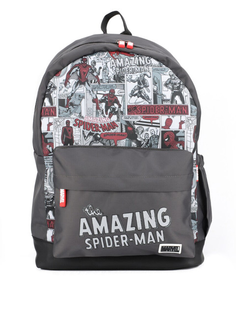 

Marvel Unisex Kids Grey & White Graphic Backpack