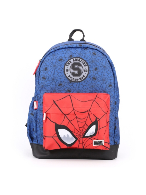 

Marvel Unisex Kids Blue & Red Graphic Backpack
