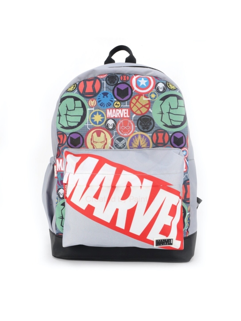 

Marvel Kids Grey & Green Graphic Applique Backpack