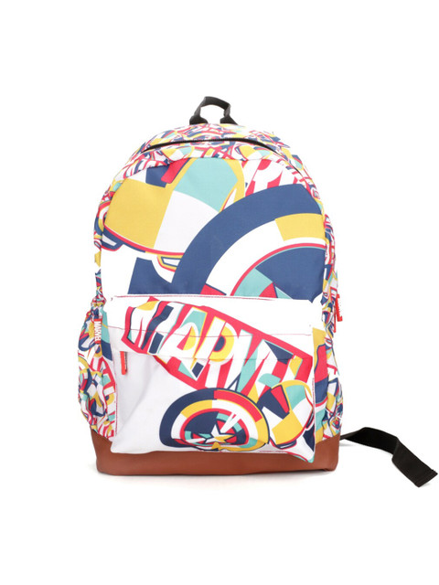 

Marvel Boys White & Blue Marvel Graphic Printed 15 Inch Laptop Backpack