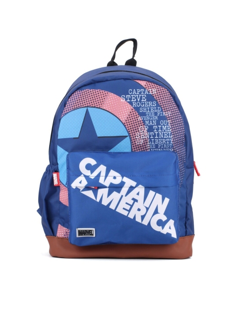

Marvel Boys Blue & Pink Captain America Graphic 15 Inch Laptop Backpack