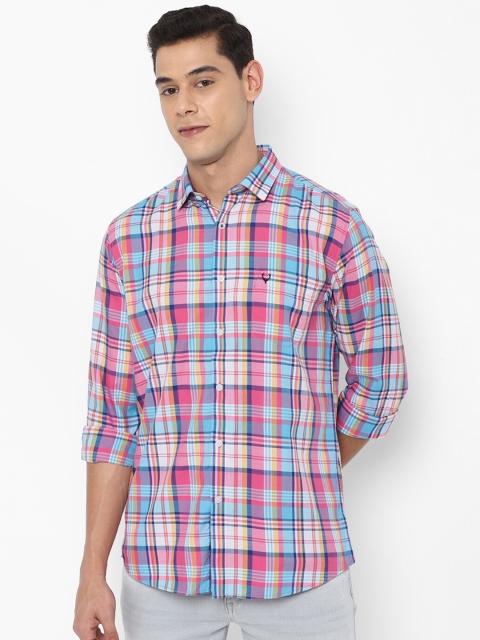 

Allen Solly Men Multicoloured Slim Fit Tartan Checks Checked Casual Shirt, Multi