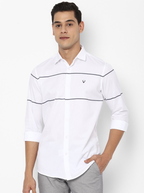 

Allen Solly Men White Slim Fit Casual Shirt