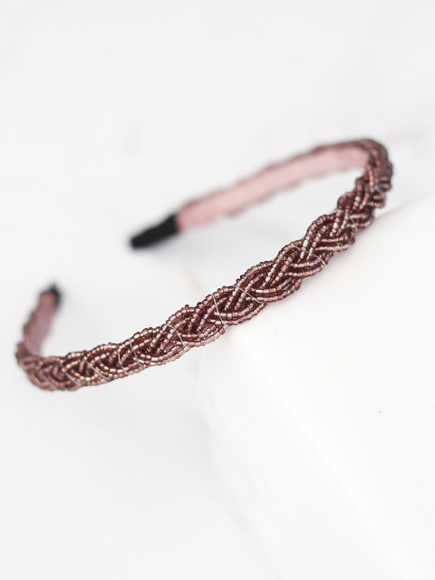 

Bellofox Women Brown Beaded Hairband