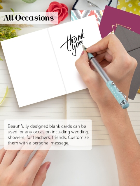 

Doodle Set of 24 Multi-Coloured Printed Notecards With Envelope Stationery