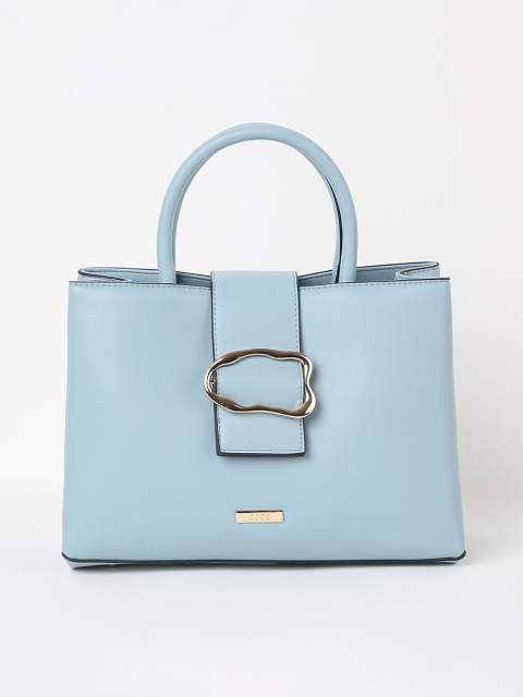 

CODE by Lifestyle Women Blue Textured Structured Handheld bag