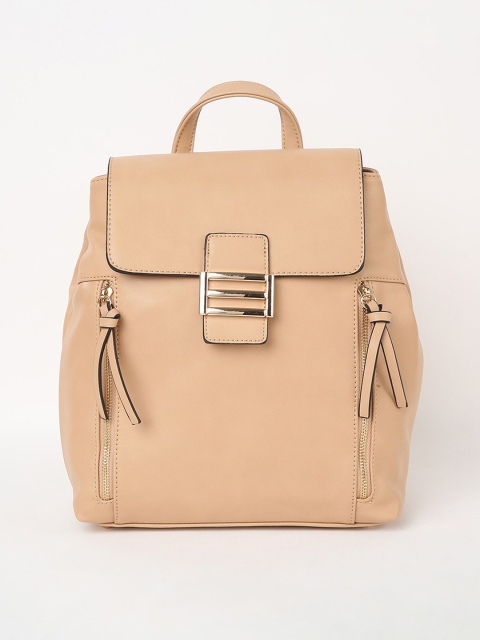 

Ginger by Lifestyle Beige Swagger Satchel with Tasselled